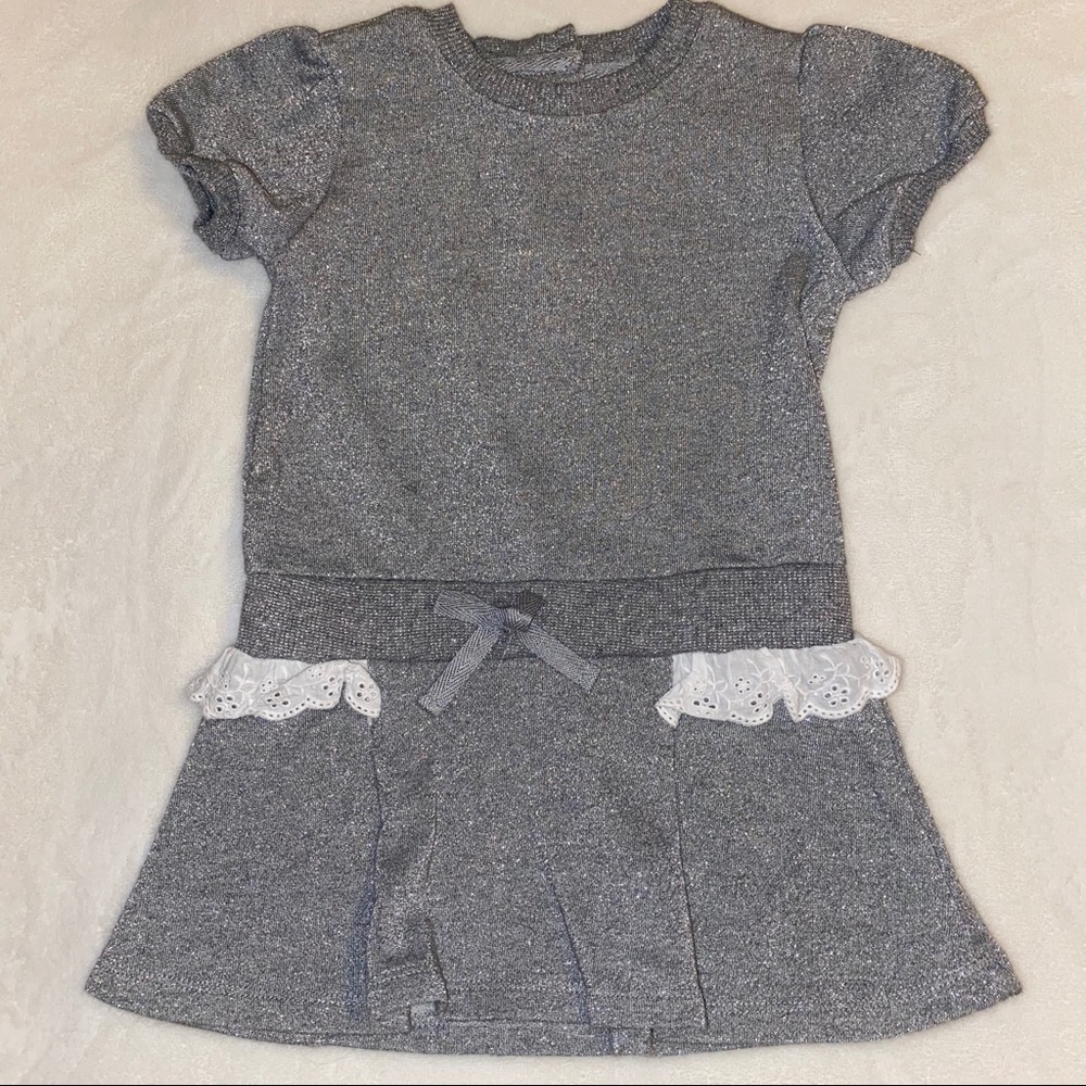 Gray/silver shimmer dress